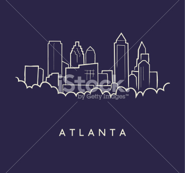 380x356 Cityscape Clipart Atlanta Skyline