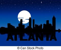 240x194 Atlanta Skyline Vector Clip Art Eps Images 42 Clipart Clipart