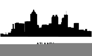 300x184 Free Clipart Atlanta Skyline Free Images