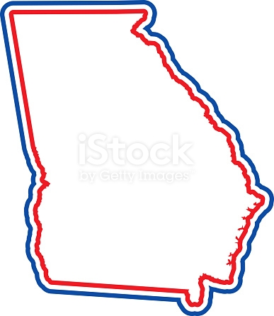 387x446 Georgia Outline Vector State Stock Art More Images Of Atlanta