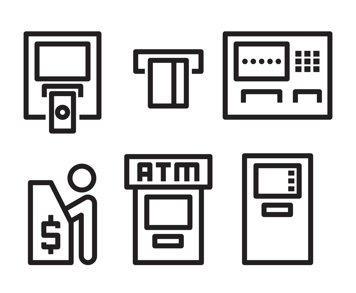 1136x936 Atm Icon Vector Vector Art Amp Graphics