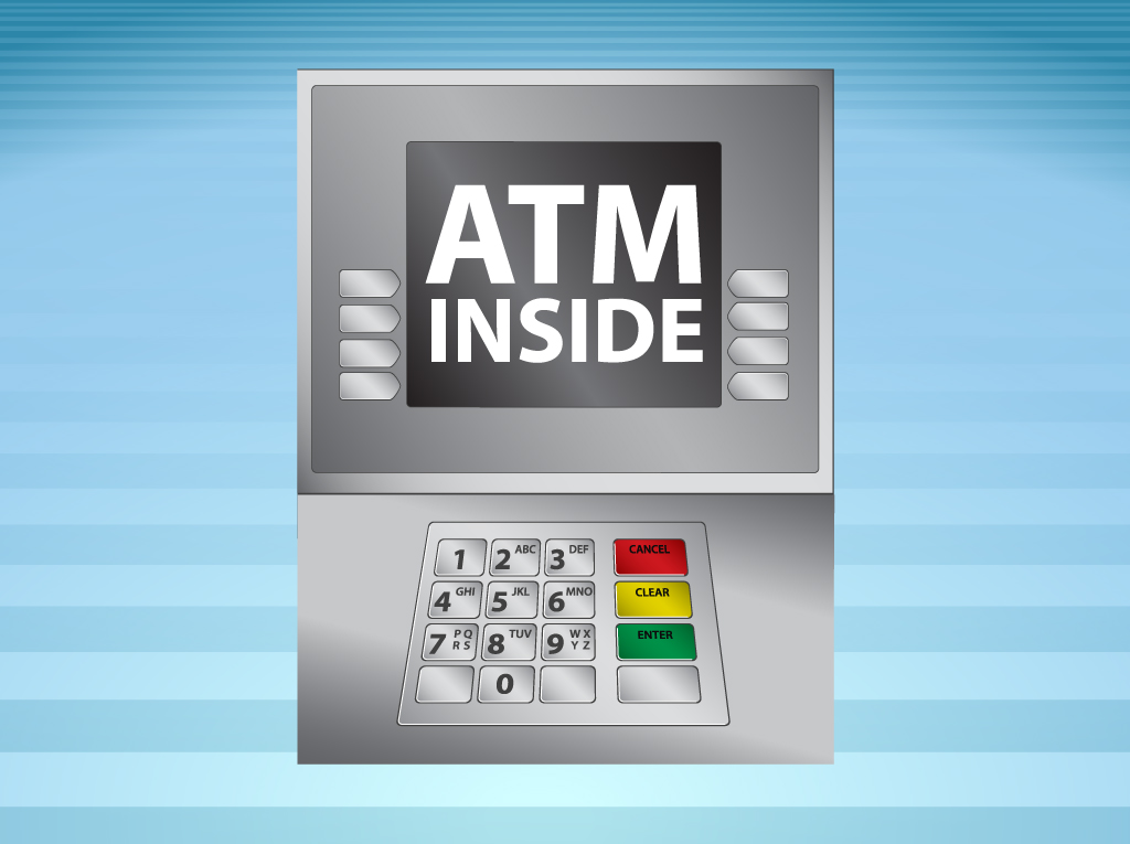 1024x765 Atm Machine Vector Vector Art Amp Graphics
