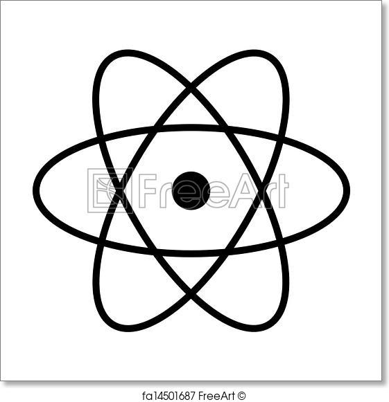 561x581 Free Art Print Of Atom Vector Freeart Fa14501687