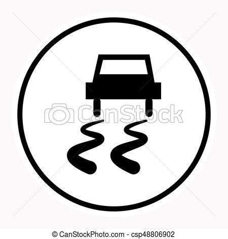 450x470 Warning And Danger Sign Attention Symbol. Vector Illustration