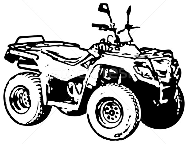 600x459 Four Wheel Motorbike Atv. Vector. Vector Illustration Alexey