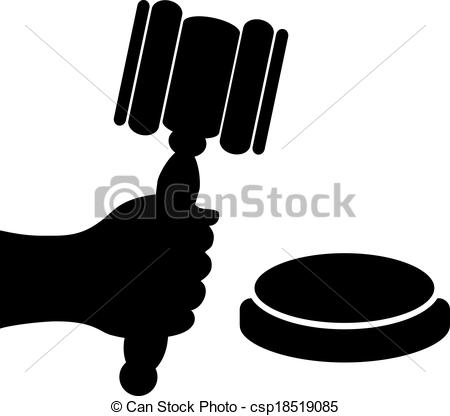 450x416 Auction Vector Symbol Isolated On White.