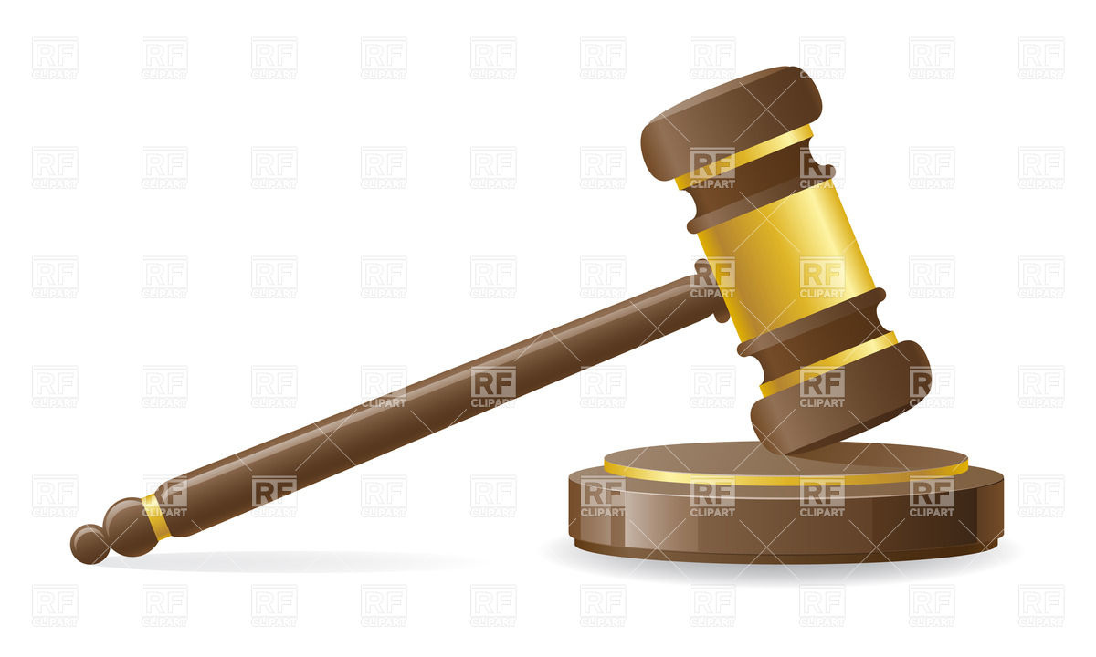 1200x720 Judicial Or Auction Gavel Vector Image Vector Artwork Of Objects