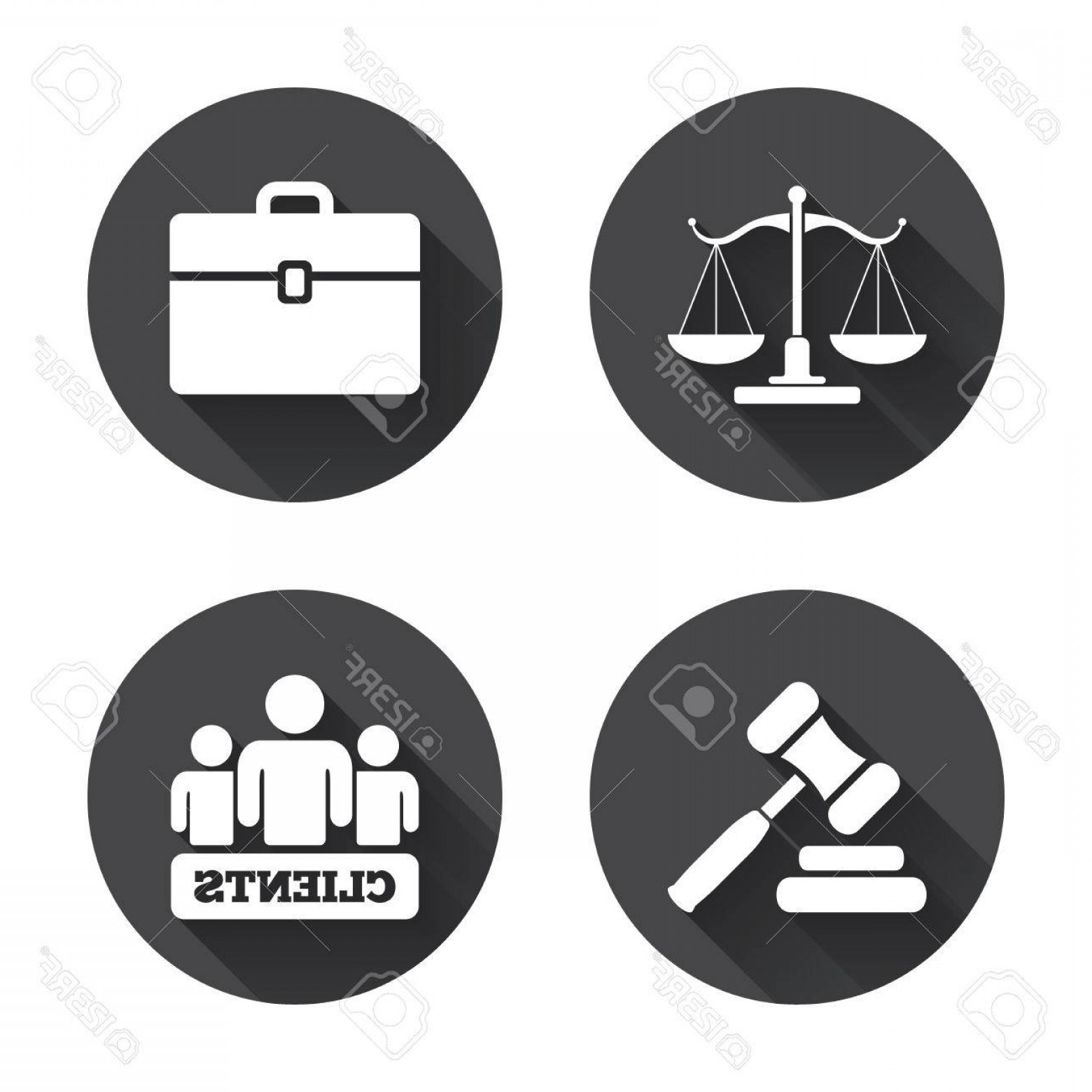 1560x1560 Photostock Vector Scales Of Justice Icon Group Of Clients Symbol