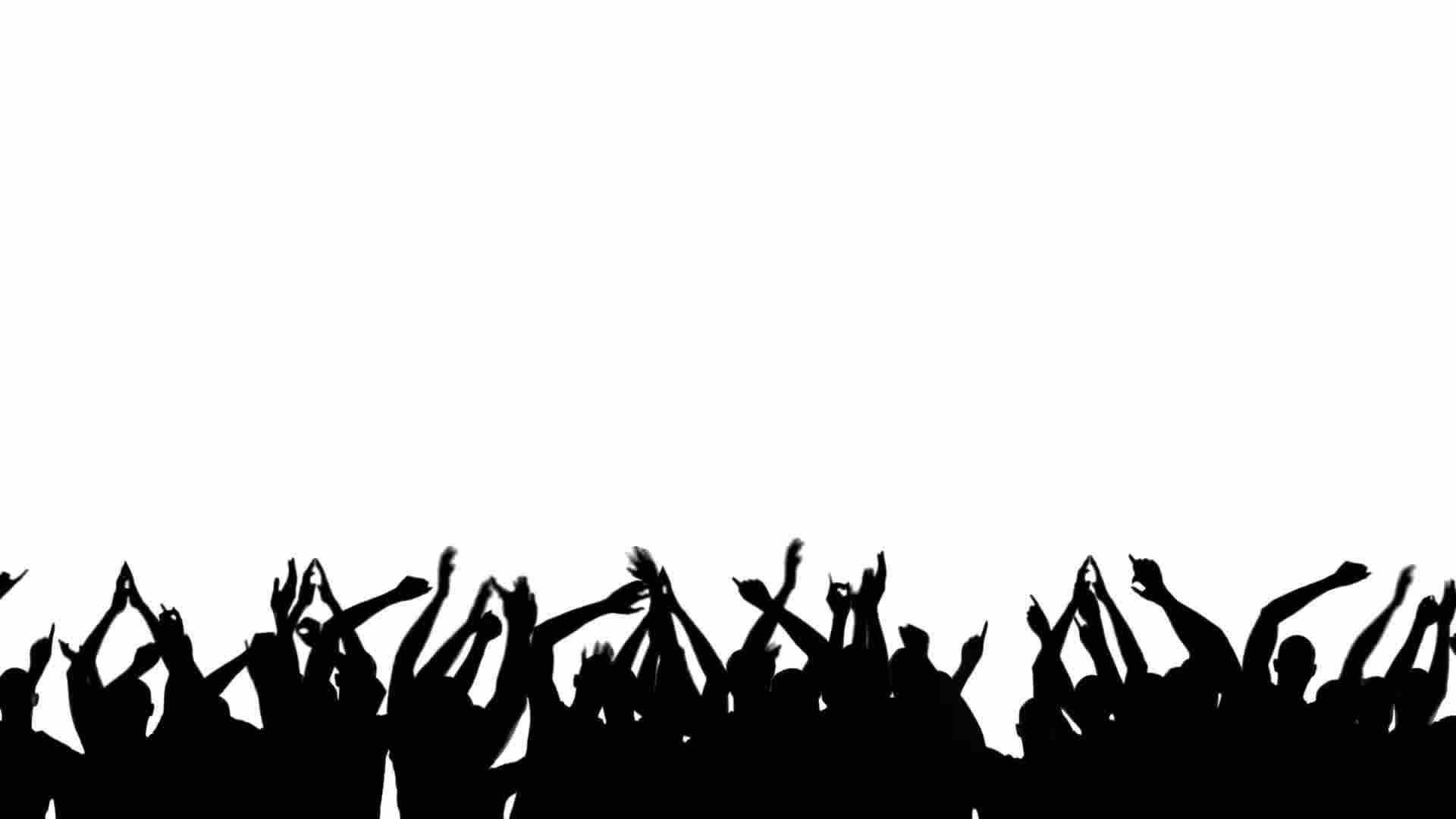 1920x1080 Party Crowd Silhouette Royalty Free Video And Stock Footage
