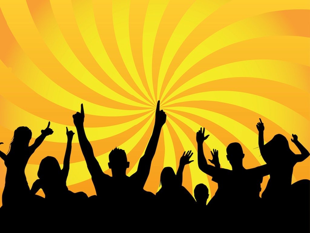 1024x769 Party Crowd Vector Art Amp Graphics