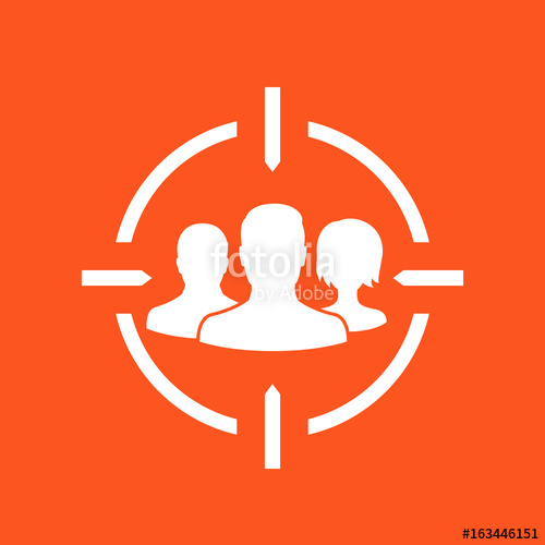 500x500 Target Audience, Vector Icon Stock Image And Royalty Free Vector