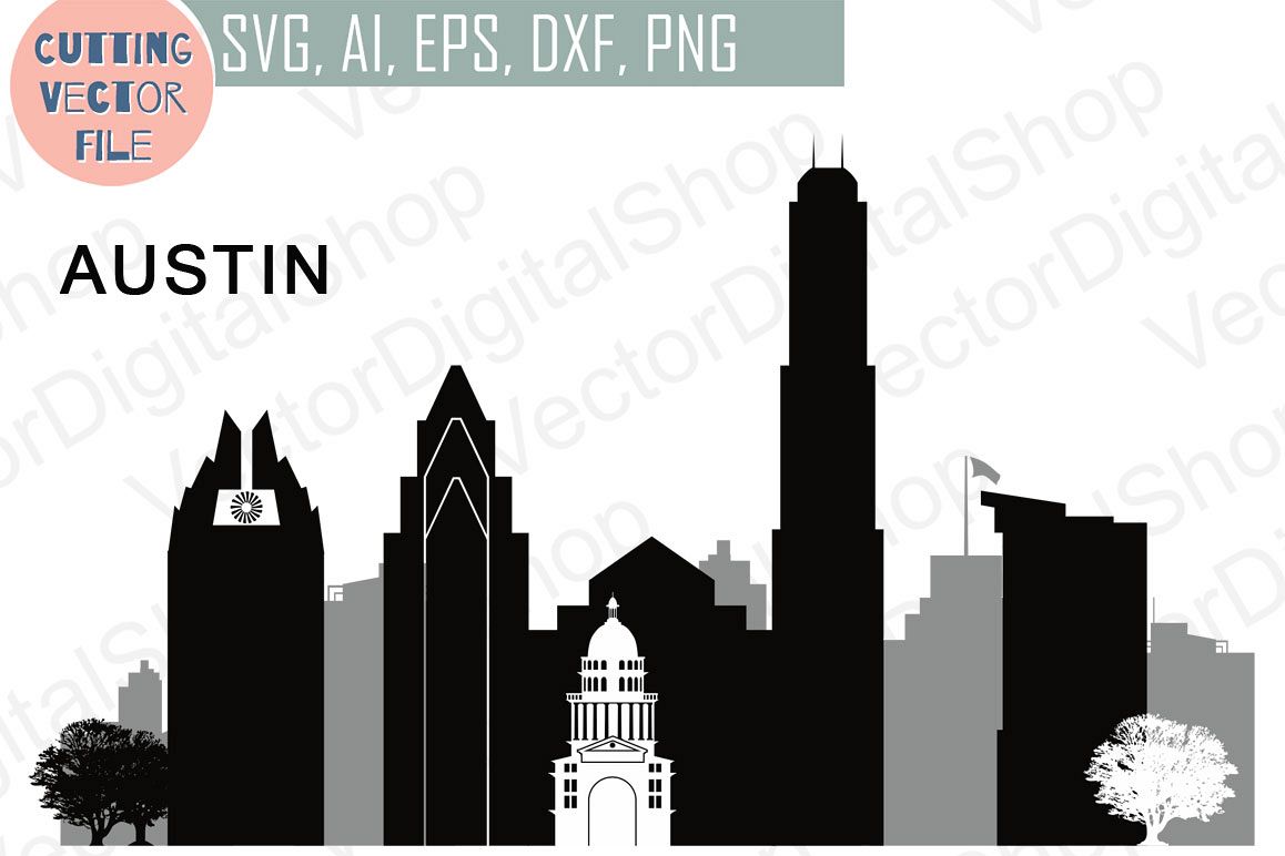 1158x772 Austin Vector, Texas Skyline Usa City, Svg, Jpg, Png, Dwg, Cdr