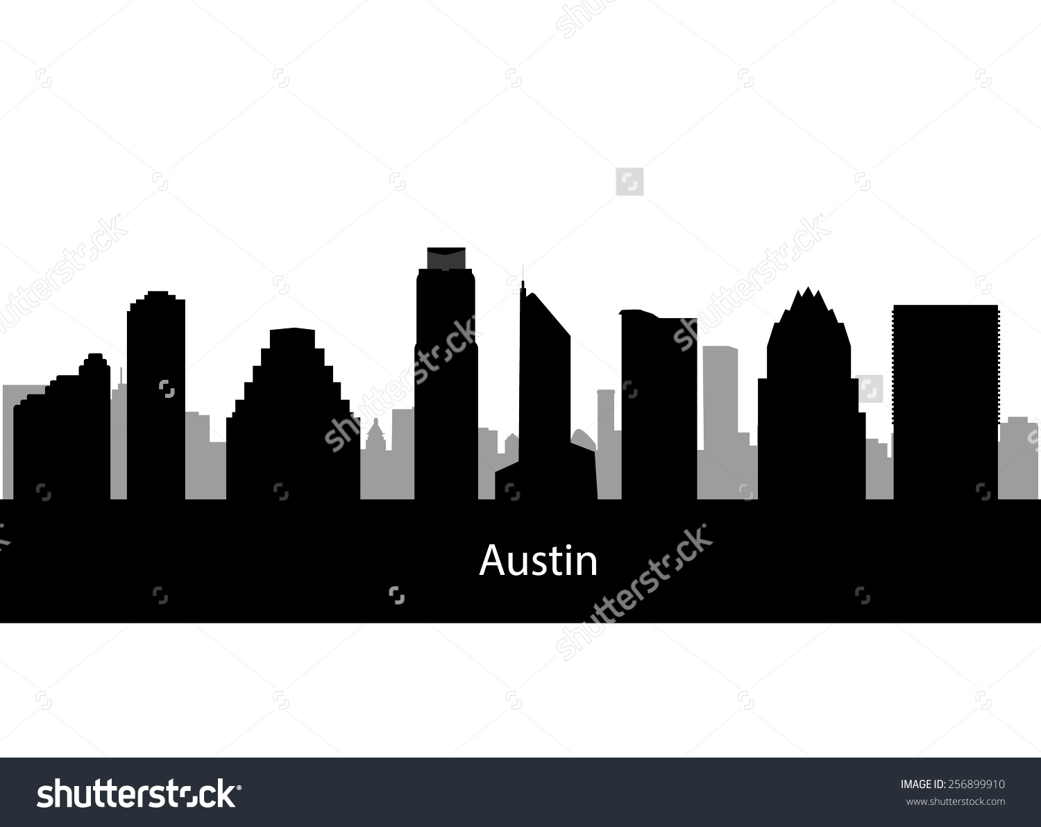 1500x1191 Austin Skyline Clipart