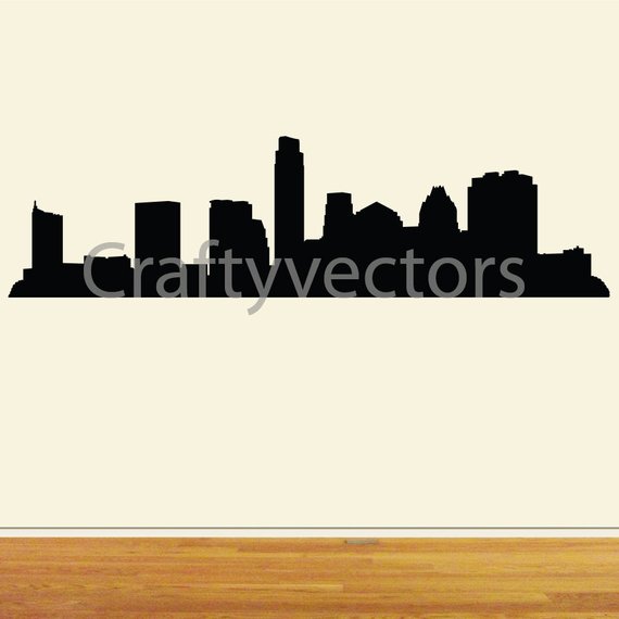 570x570 Austin Skyline Vector File Etsy