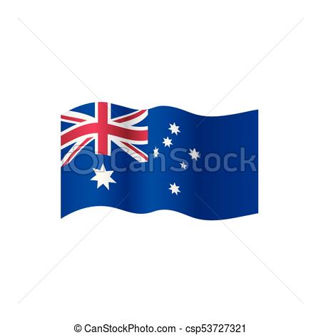 450x470 Australia Flag, Vector Illustration On A White Background Vector
