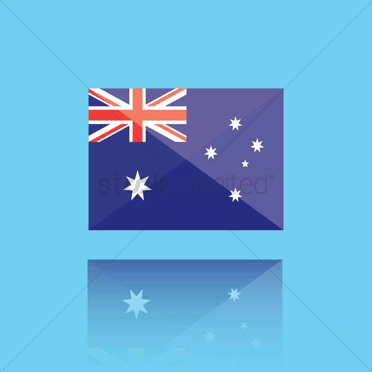 1300x1300 Australia Flag Vector Image