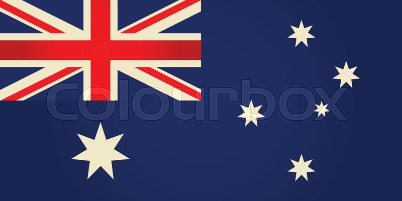 800x400 Australia Flag.vector Illustration. Stock Vector Colourbox