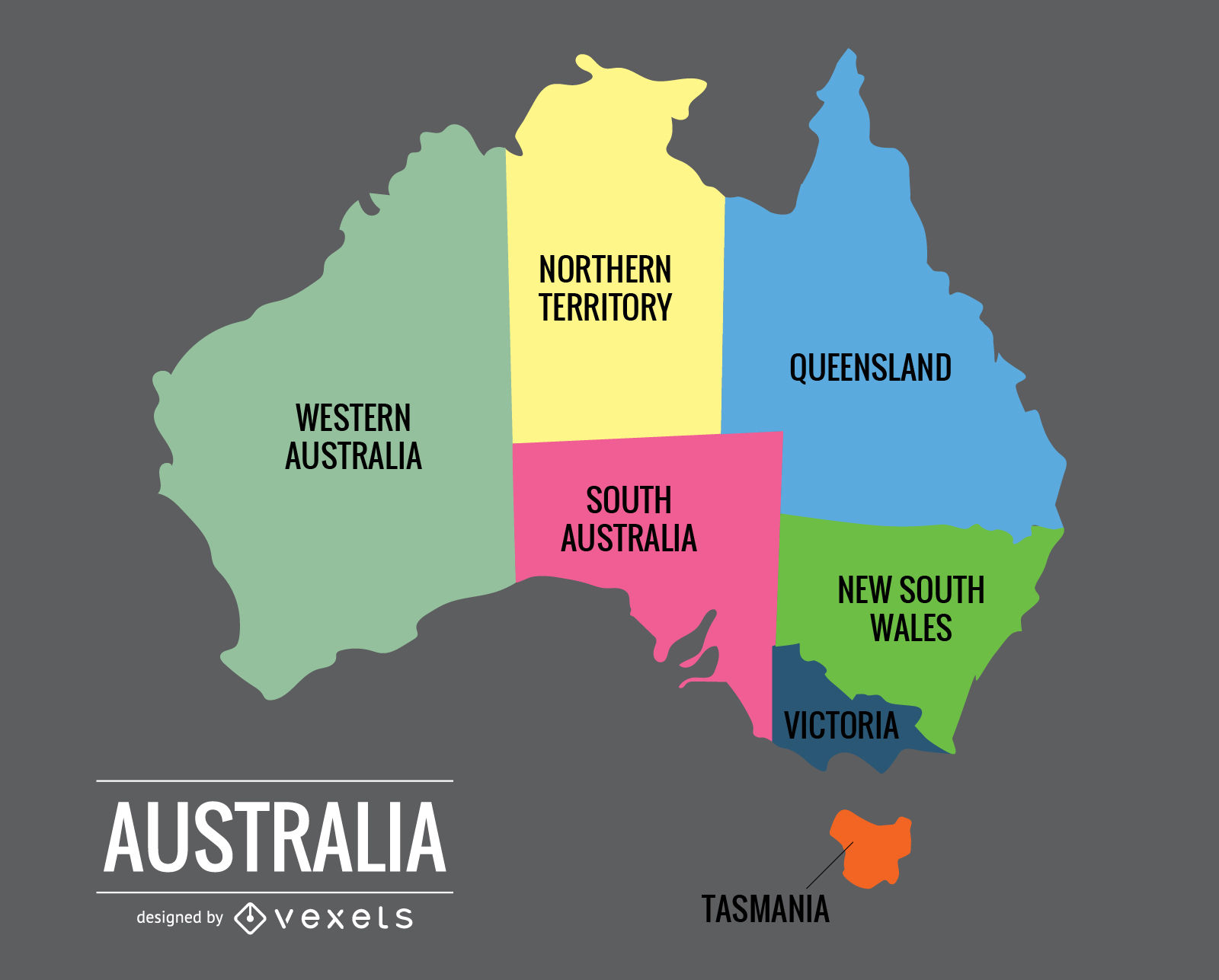1600x1287 Australia Map Vector