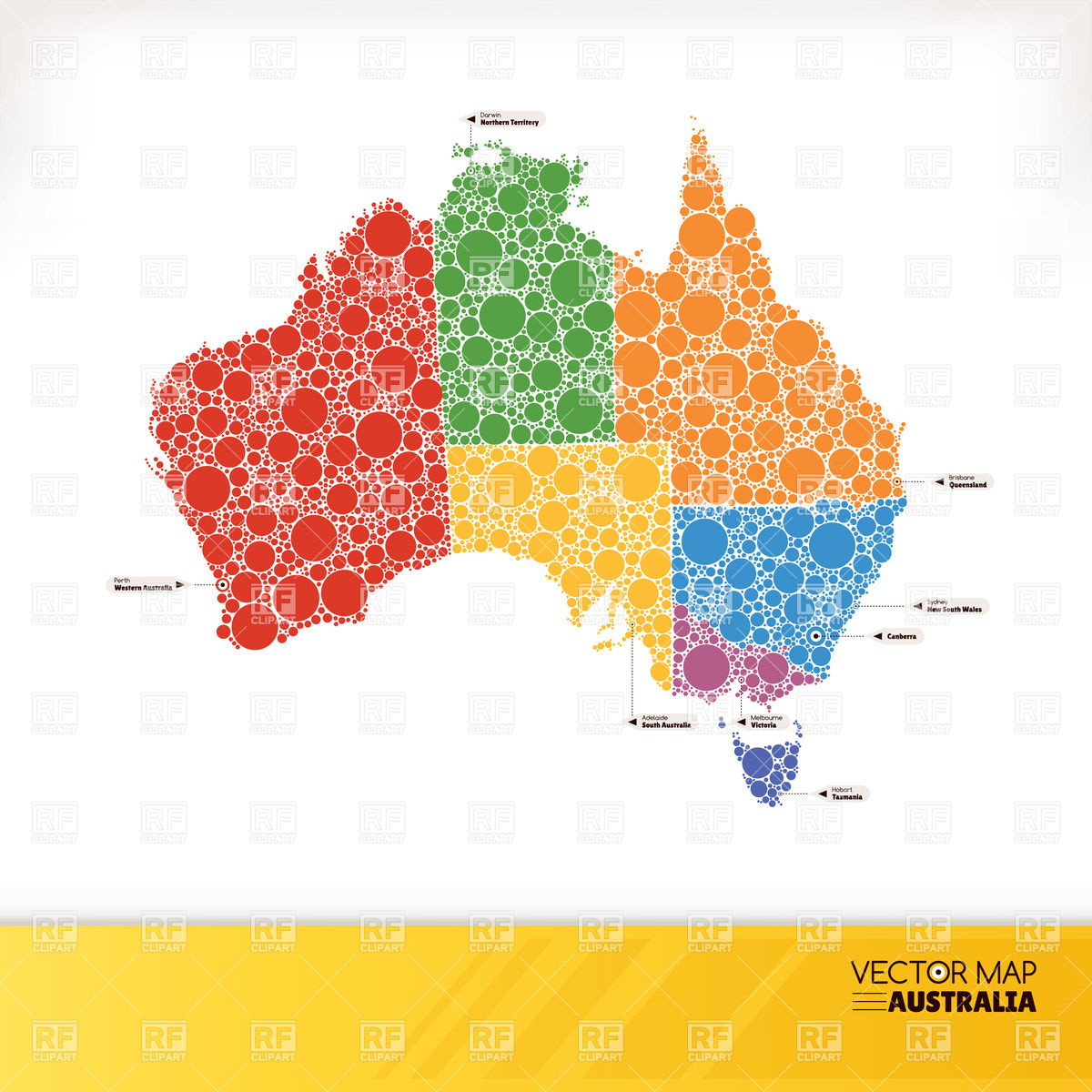 1200x1200 Stylized Map Of Australia