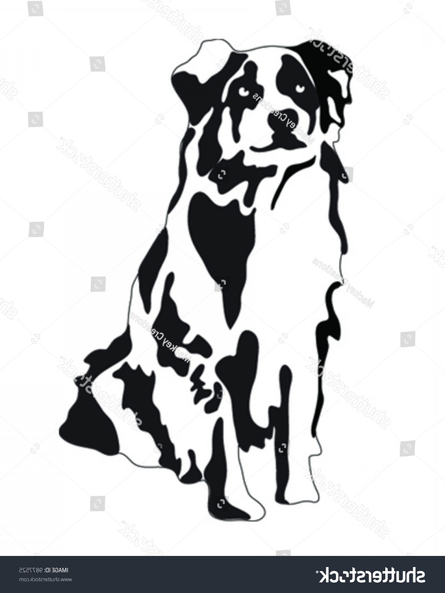 1440x1920 Australian Shepherd Dog Vector Illustration Arenawp