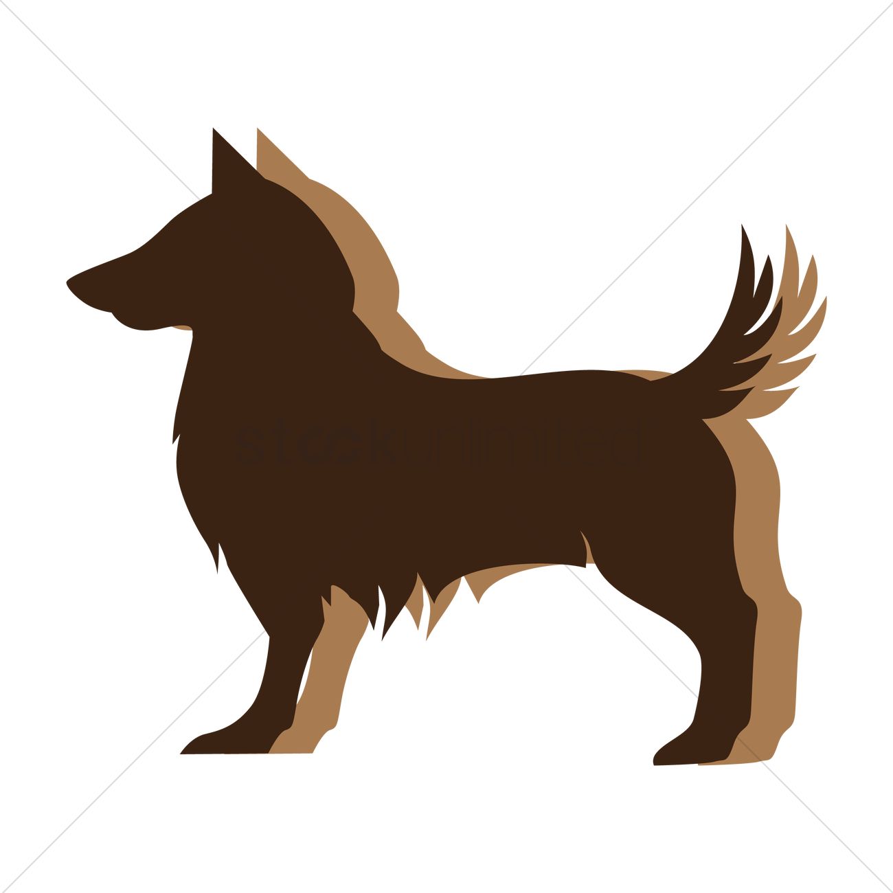 1300x1300 Australian Shepherd Vector Image
