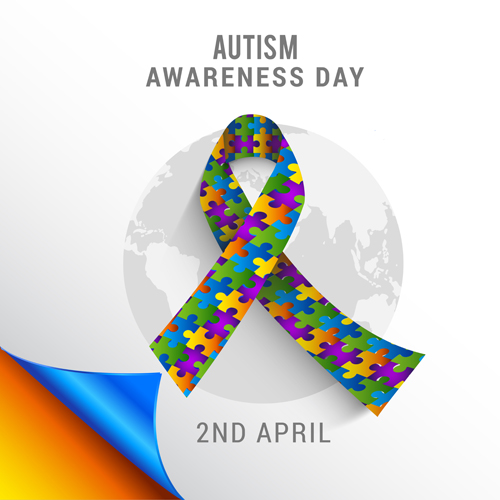500x500 World Autism Awareness Day Poster Vector 02 Free Download