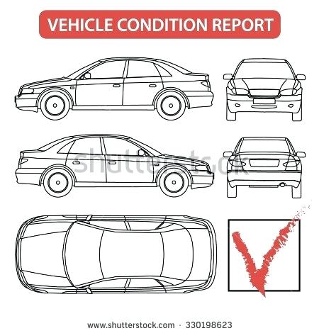 450x470 Vehicle Body Damage Report Template Car Condition Form Checklist
