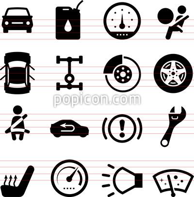 400x405 Black Series Vector Icons Tagged Automotive