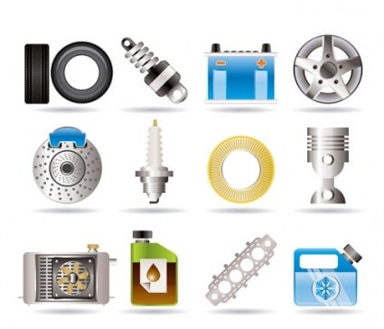 425x364 Vector Auto Parts Vector Art