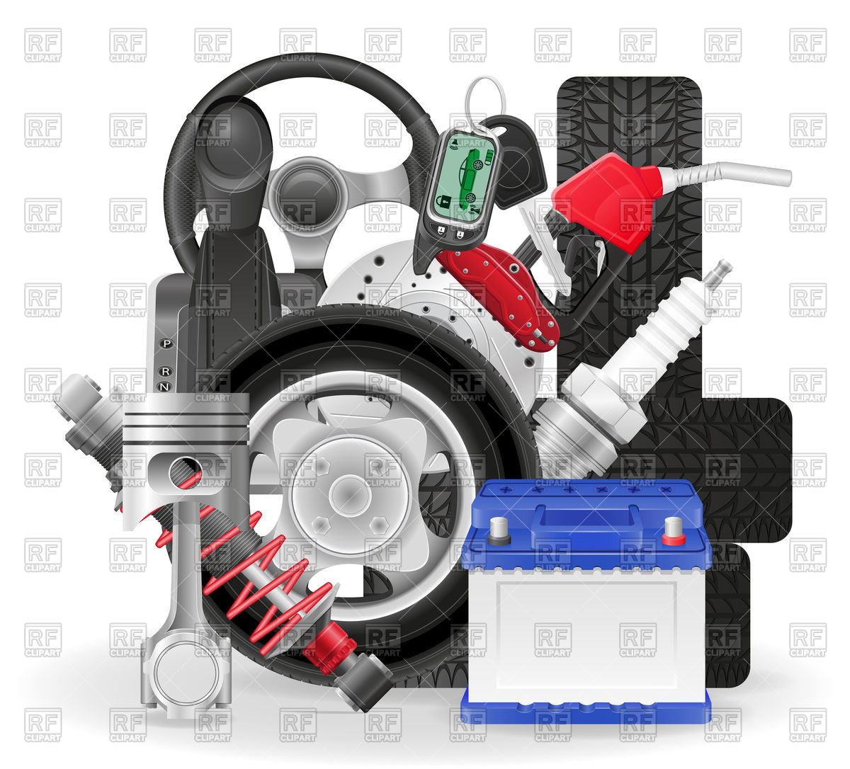 1200x1086 Auto Parts Vector Image Vector Artwork Of Objects Konturvid