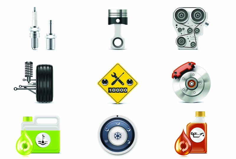 800x539 Auto Parts Icon 04 Vector Free Vector 4vector