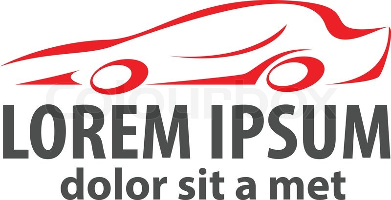 800x410 Car Abstract Lines Vector Logo Design Concept. Auto Race, Store