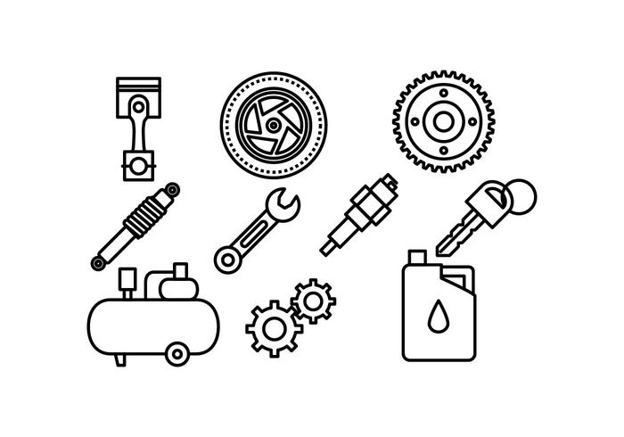 700x490 Free Automotive Icon Vector Pack