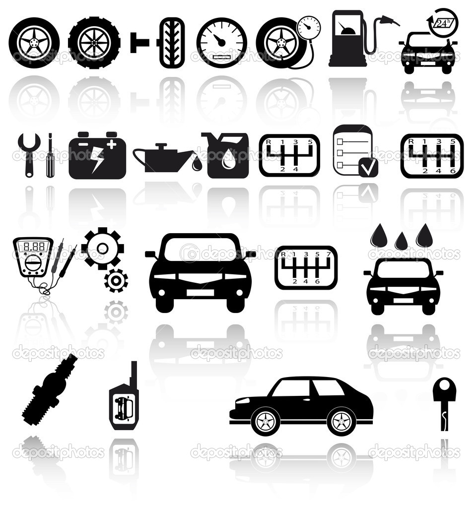 953x1024 9 Car Icon Set Images