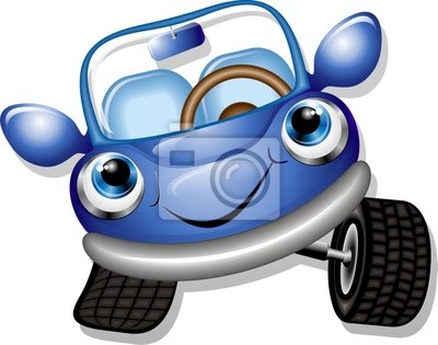 400x315 Cartoon Baby Car Vector Vinilos Para