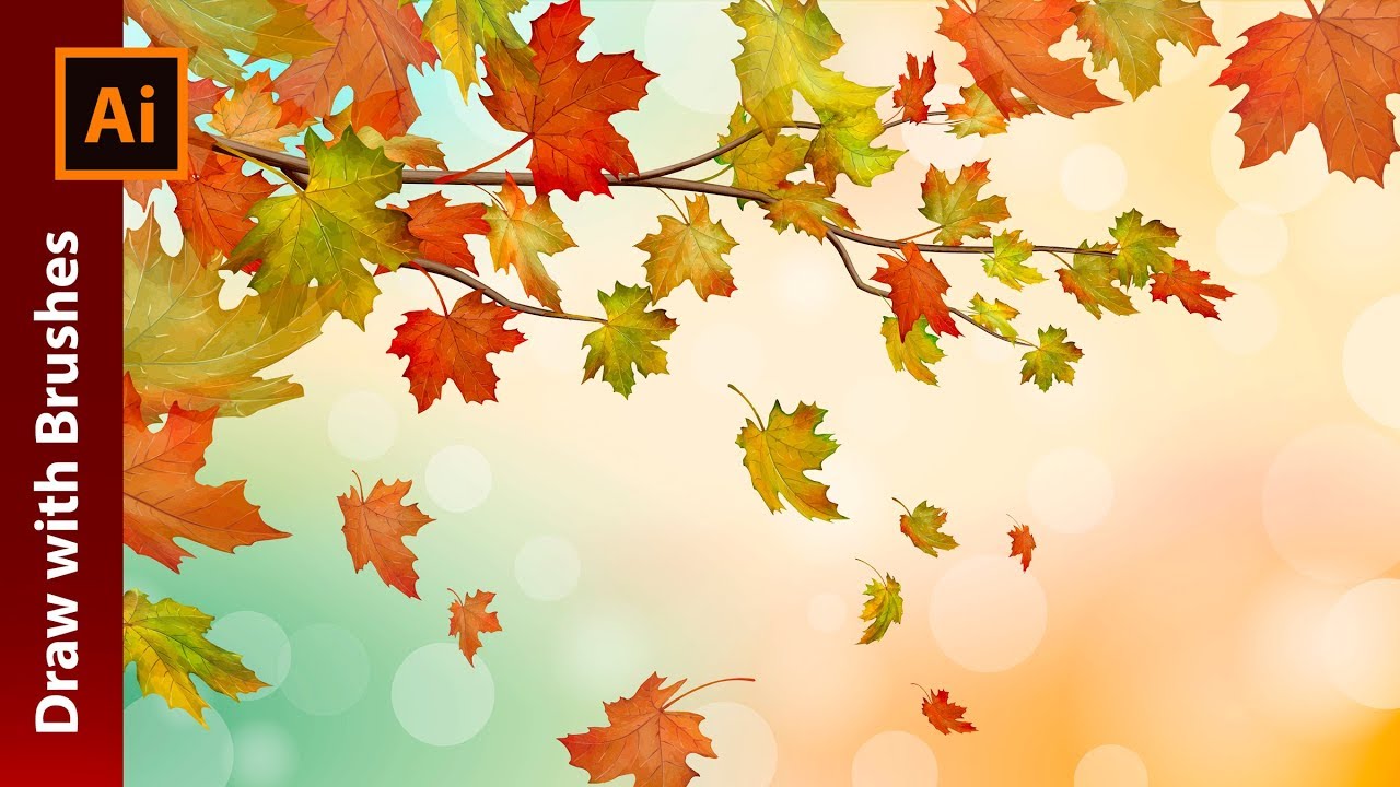 1280x720 Create An Autumn Vector Illustration With Maple Leaves