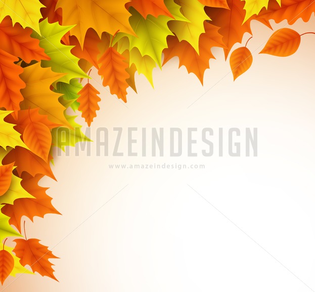 623x577 Autumn Vector Background Template For Fall Season