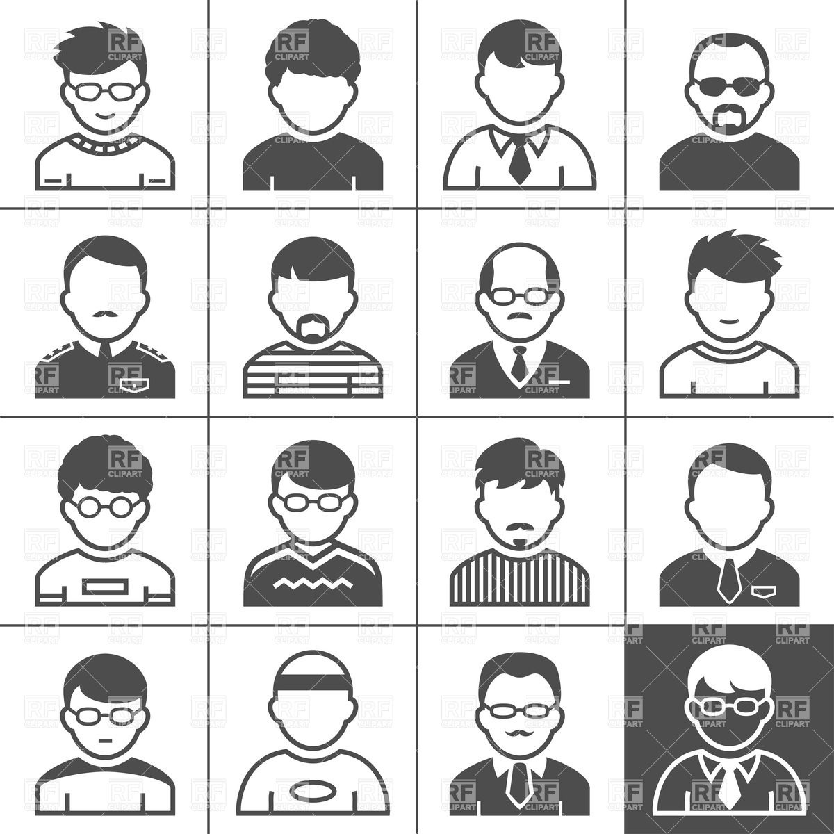 1200x1200 Men Avatars And User Icons