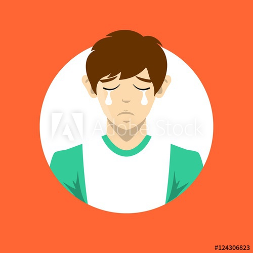 500x500 Male Avatar Icon Vector. Profile Picture Character In Flat Design