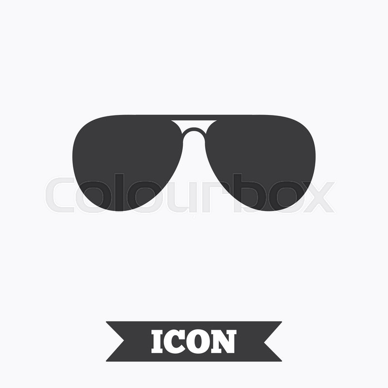 800x800 Aviator Sunglasses Sign Icon. Pilot Glasses Button. Graphic Design