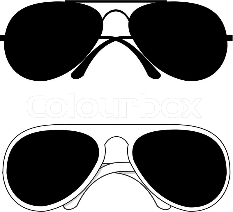 800x728 Isolated Black Trendy Classical Sunglasses In Metal And White