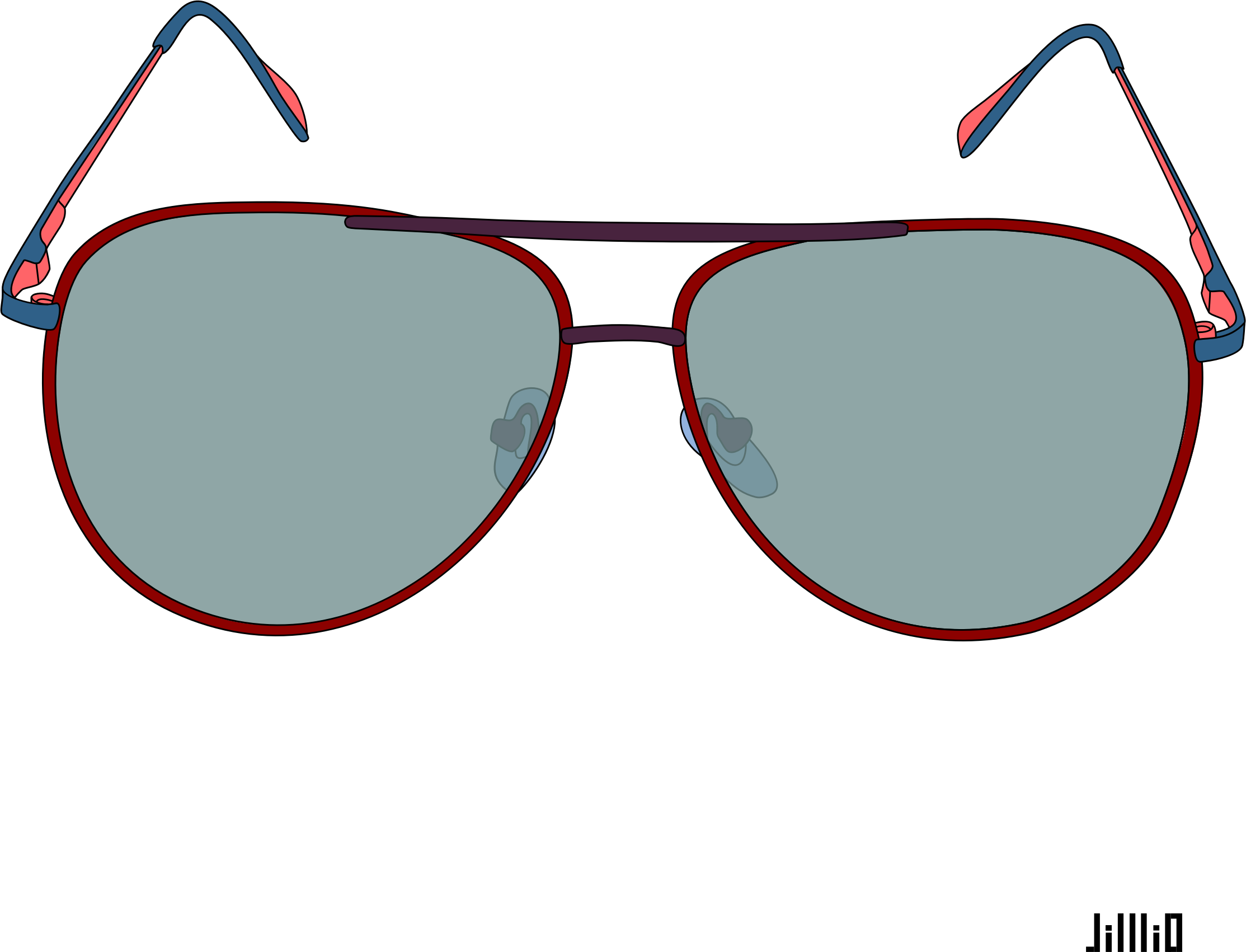 2227x1701 Sunglasses Vector
