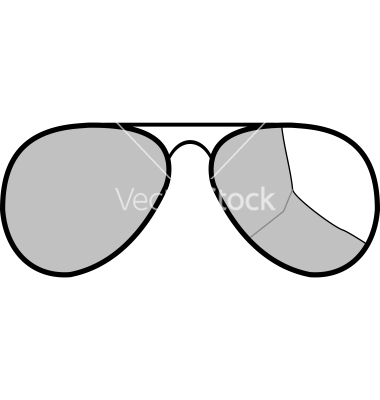 380x400 Aviator Sunglasses Vector Clipart Panda