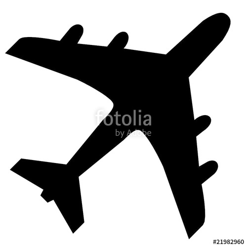 500x500 Avion, Vecteur Stock Image And Royalty Free Vector Files On