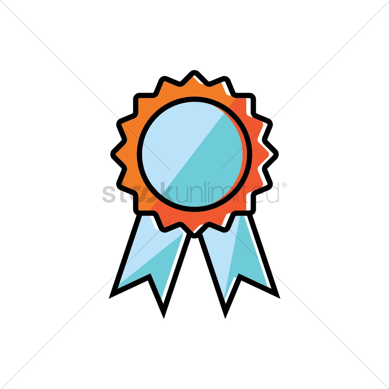 1300x1300 Award Ribbon Vector Image
