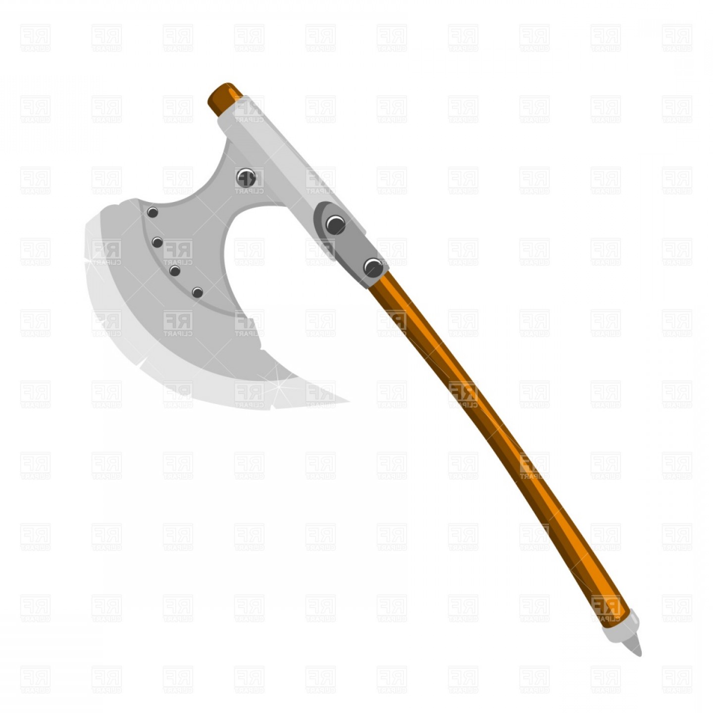 1440x1440 Barbarian Battle Axe Vector Clipart Lazttweet