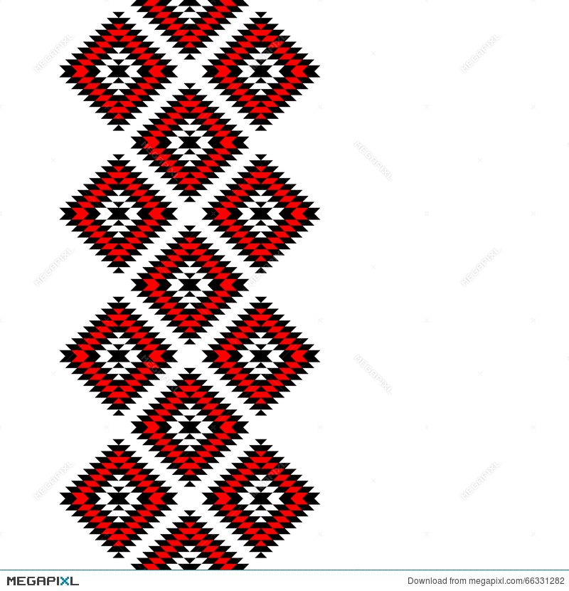 800x830 Black Red And White Aztec Ornaments Geometric Ethnic Seamless