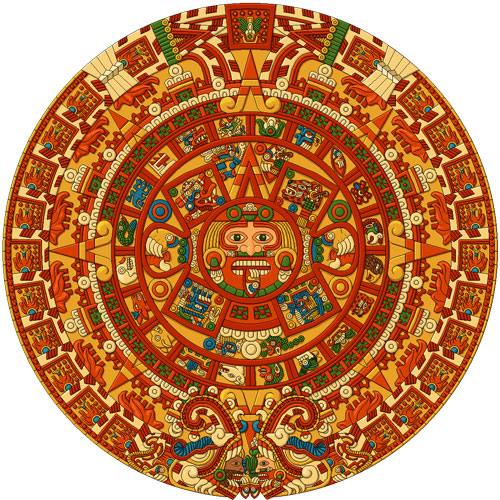 500x500 Aztec Calendar Symbols