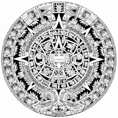 450x449 Asadal Aztec Calendar 2012 Eps Vector, Photoshop Psdafter