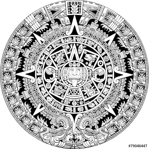 500x500 Aztec Sun Stock Image And Royalty Free Vector Files On Fotolia